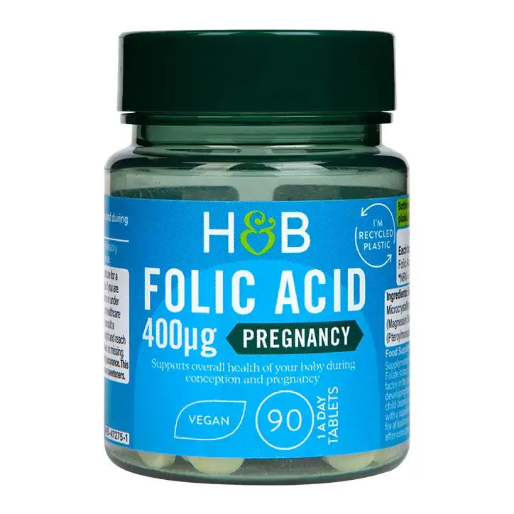 Folsäure (Folsäure) 400 mcg 90 Tabletten HOLLAND & BARRETT