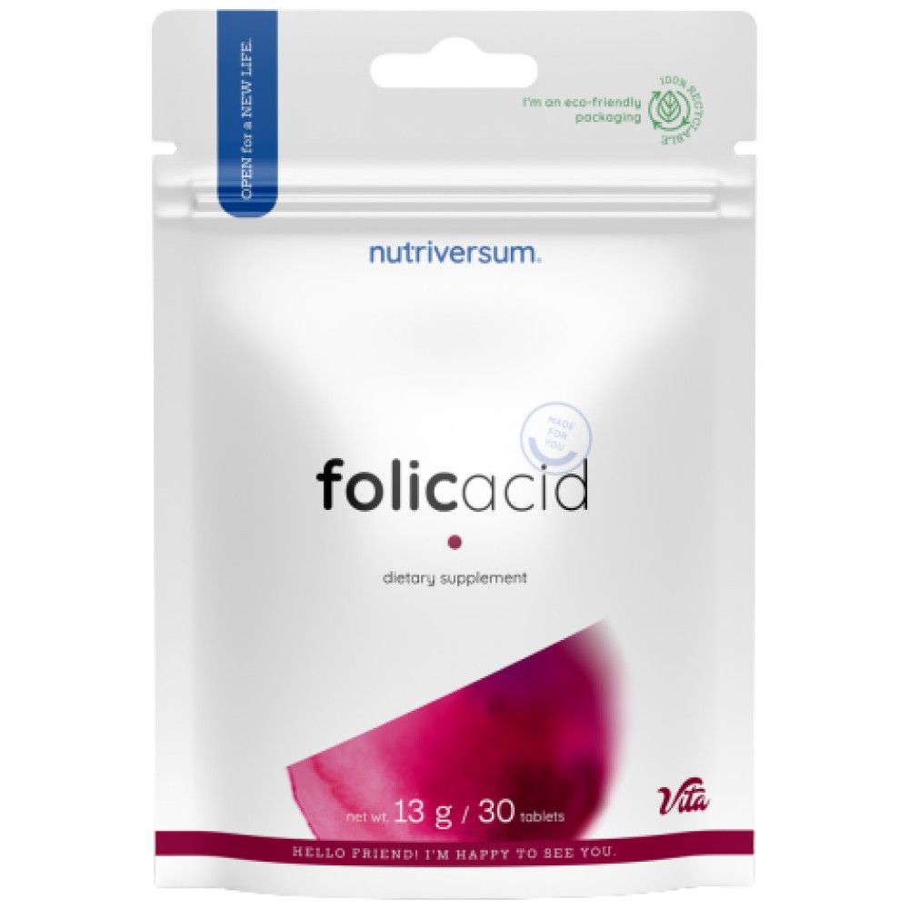Folsäure 500 µg – 30 Tabletten