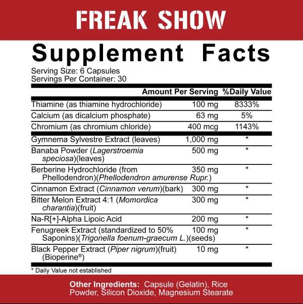 Freakshow | Insulin-Nachahmer – 180 Kapseln