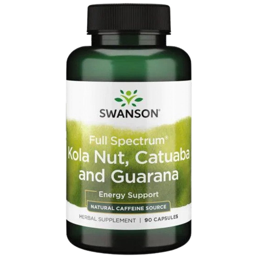 Vollspektrum-Kolanuss, Catuaba und Guarana 90 Kapseln