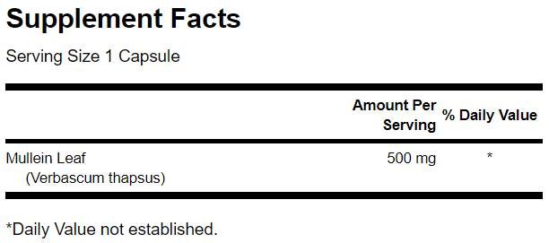 Volles Spektrum Mulleinblatt 500 mg - 60 Kapseln