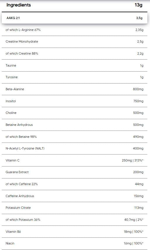 ZIEGE | Stim and Pump Pre-Workout – 390 Gramm