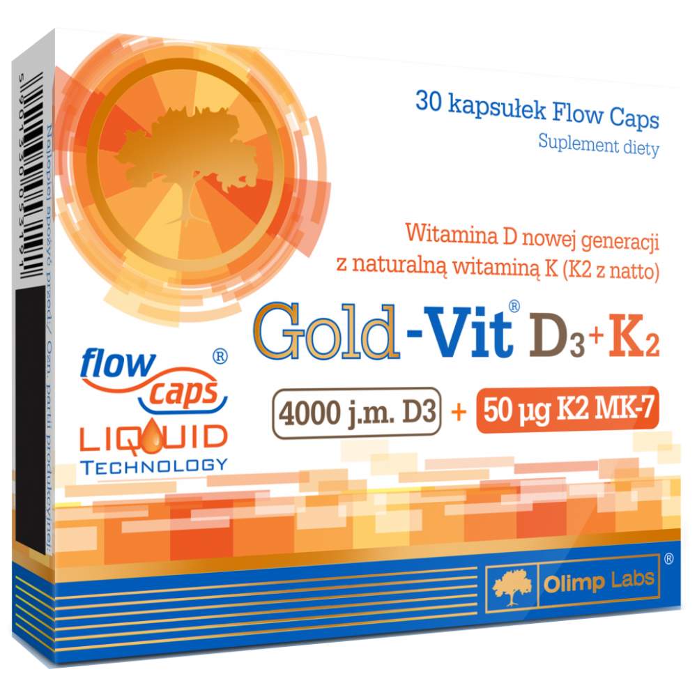 GOLD-Vit D3 + K2 30 Kapseln