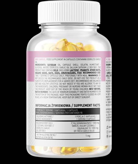 Knoblauch 1000 mg/Geruchlose 90 Gelkapseln