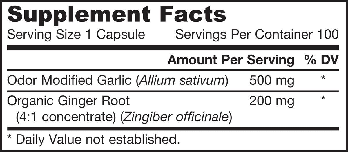 Knoblauch und Ingwer 700 mg 100 Kapseln