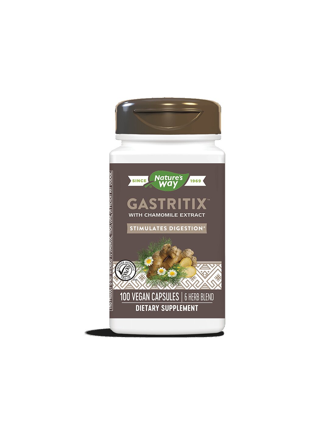 Gastritix™ – Gastritix™ Kräuterformel gegen Blähungen und Blähungen, 100 Kapseln Nature's Way