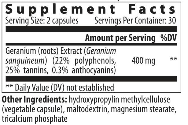 Geranium - 60 capsules - Nutra Best Europe