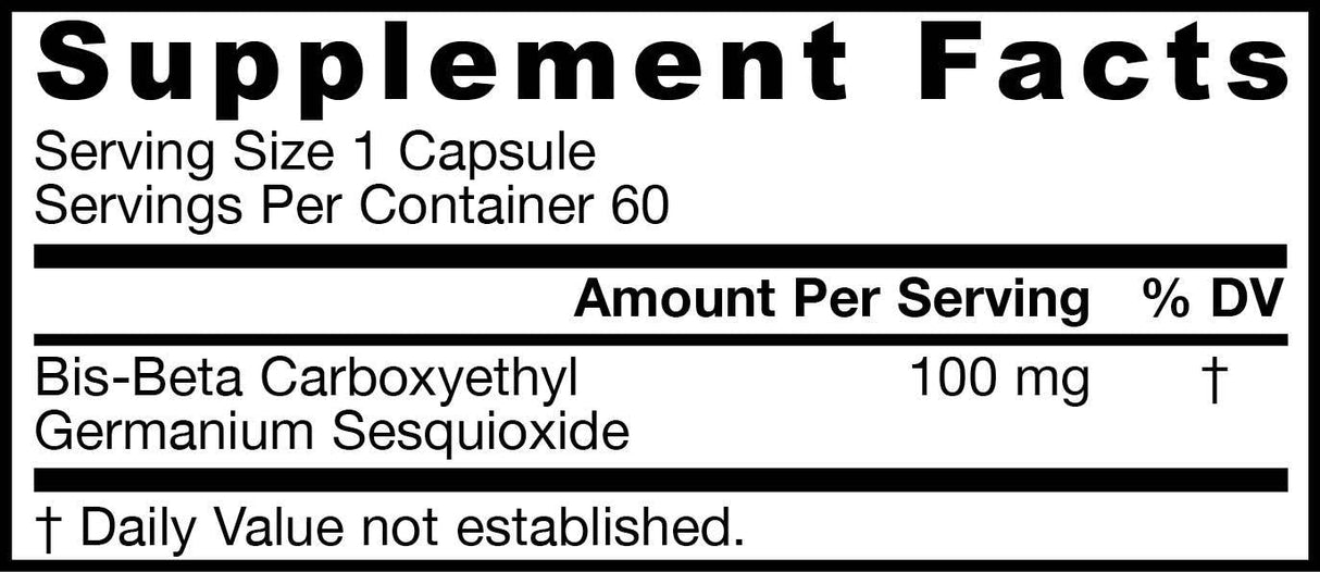 Germanium GE-132 100 mg 60 Kapseln