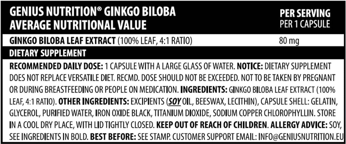 Ginkgo Biloba – 60 Kapseln