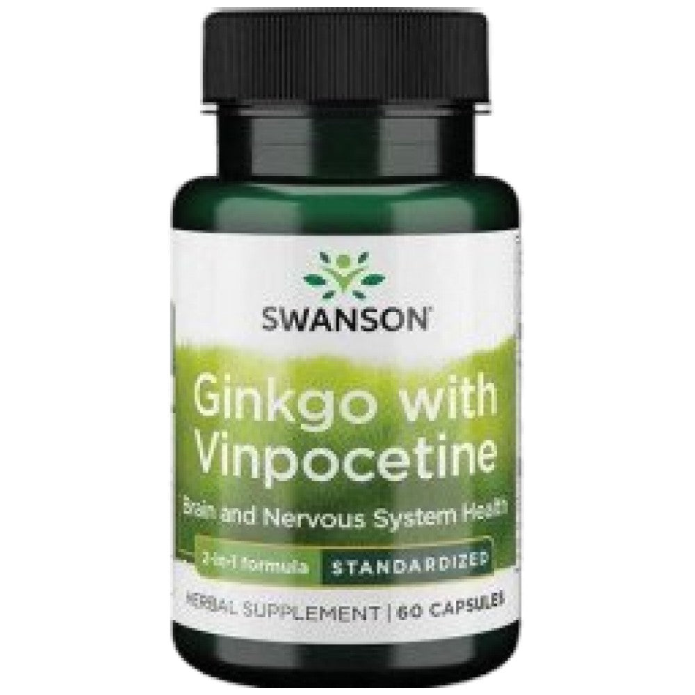 Ginkgo mit Vinpocetin (standardisiert) 40 mg – 60 Kapseln
