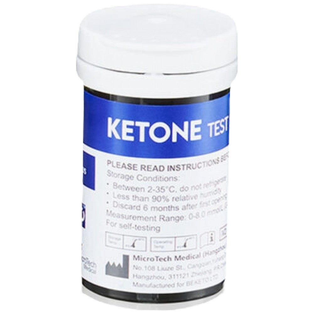 GluKeto Meter – Ketone-Streifentests – 50 Stück.