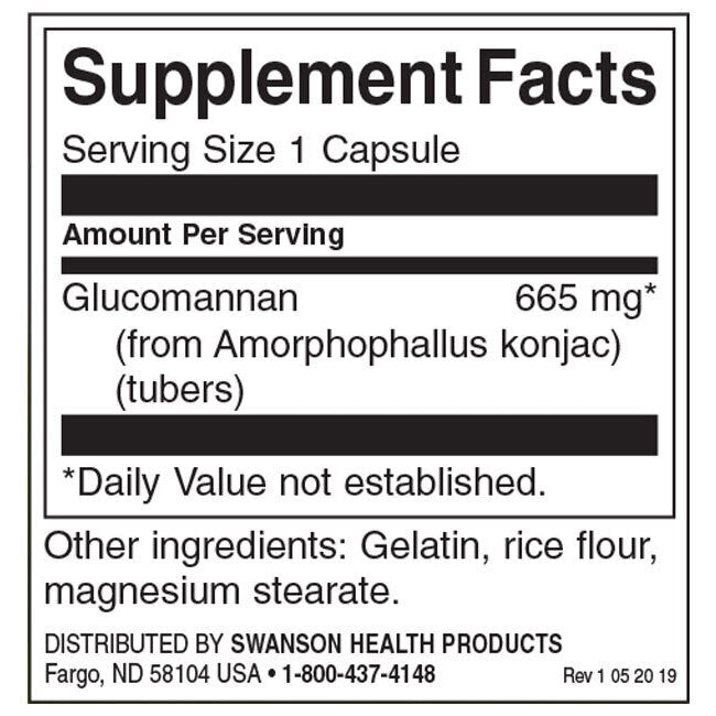 Glucomannan/Konjac-Wurzel 665 mg – 90 Kapseln
