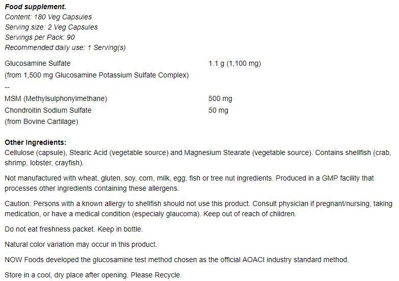 Glucosamin und MSM – 180 Kapseln