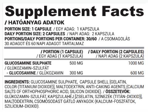 Glucosaminsulfat 500 mg – 60 Kapseln