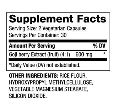 Goji-Beere 600 mg/60 Kapseln
