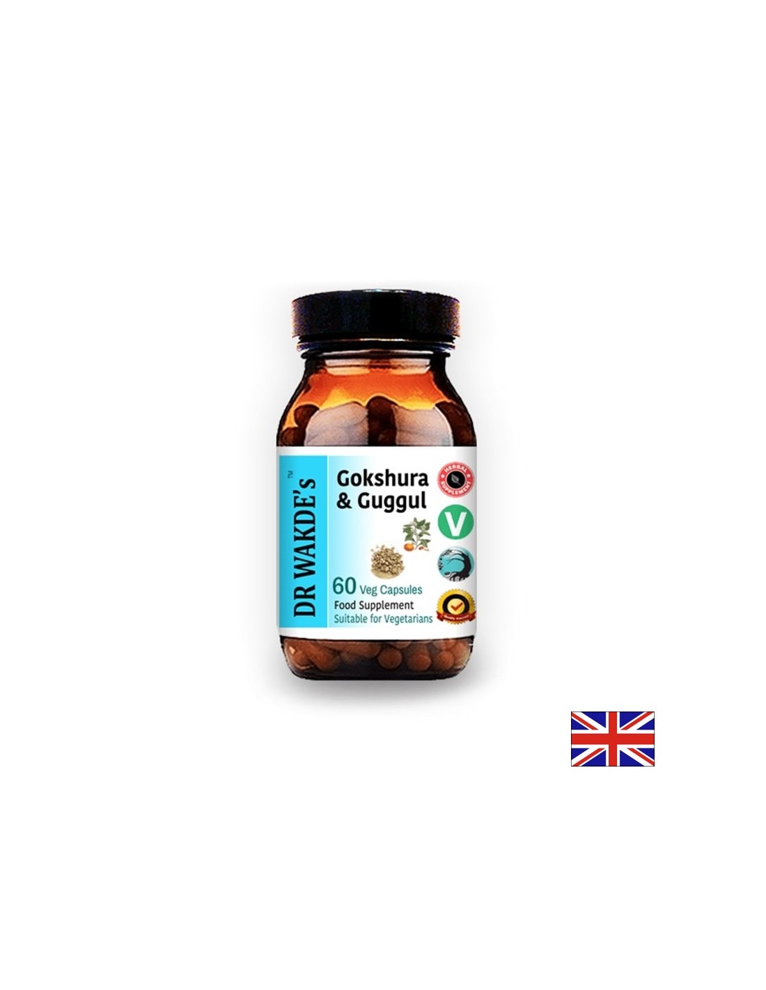 Gokshura & Guggul/Gokshura und Guggul Ayurveda, 60 Kapseln DR WAKDE's