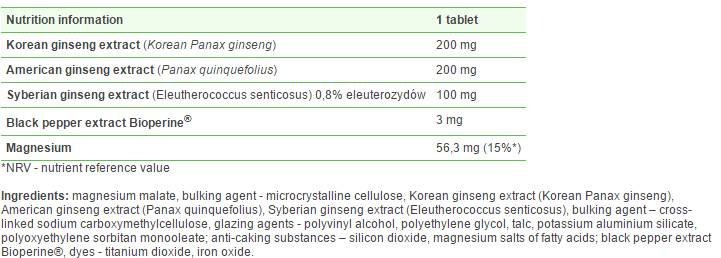 Gold Ginseng – 30 Tabletten