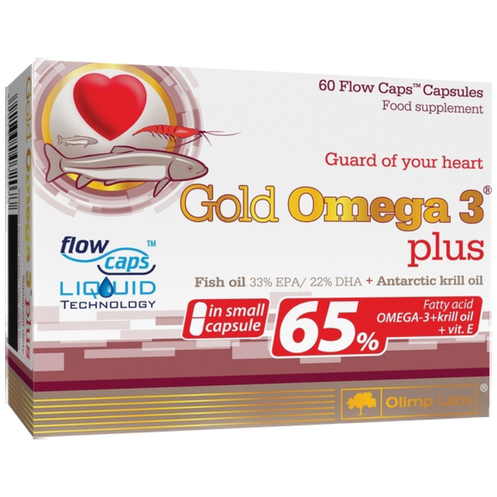 Gold Omega 3 65 % + Krillöl 60 Kapseln