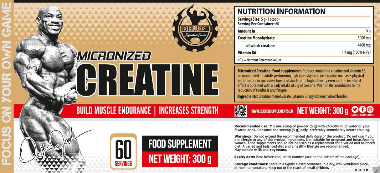 Gold-Serie | Mikronisiertes Kreatin – 300 Gramm