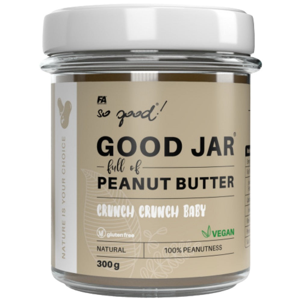 Gutes Glas/Voller Erdnussbutter/Knusprig 300 Gramm