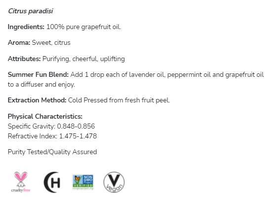 Grapefruitöl | 100 % reines Citrus Paradisi – 30 ml