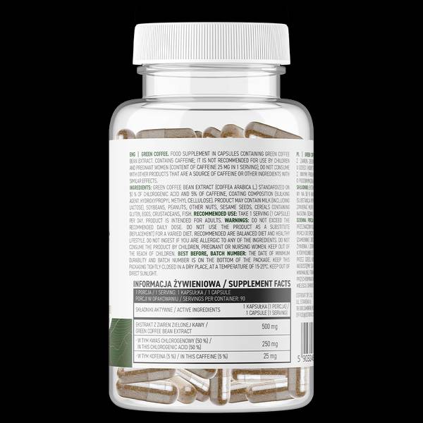 Grüner Kaffee 500 mg/Vege 90 Kapseln