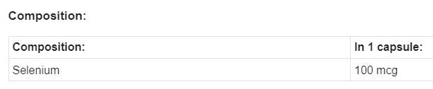 Selenium 100 mcg | L -Selenomethionin - 100 Kapseln