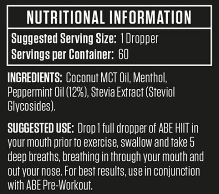 HIIT-Leistungseinbußen | mit MCT & Pfefferminze – 30 ml
