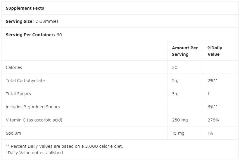 Vitamin C | Kautable Gummies - 120 Gummis