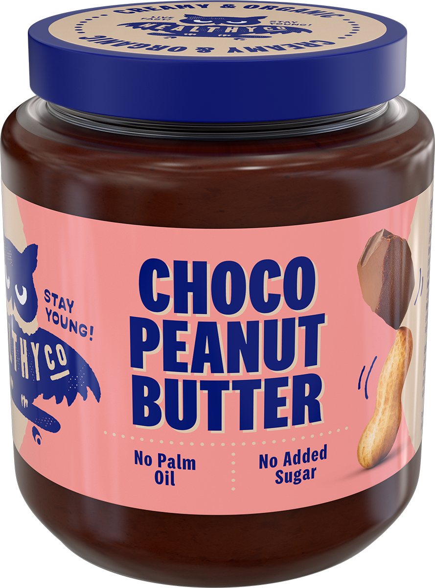 <tc>HealthyCo</tc> Erdnussbutter-Schokolade 350g.