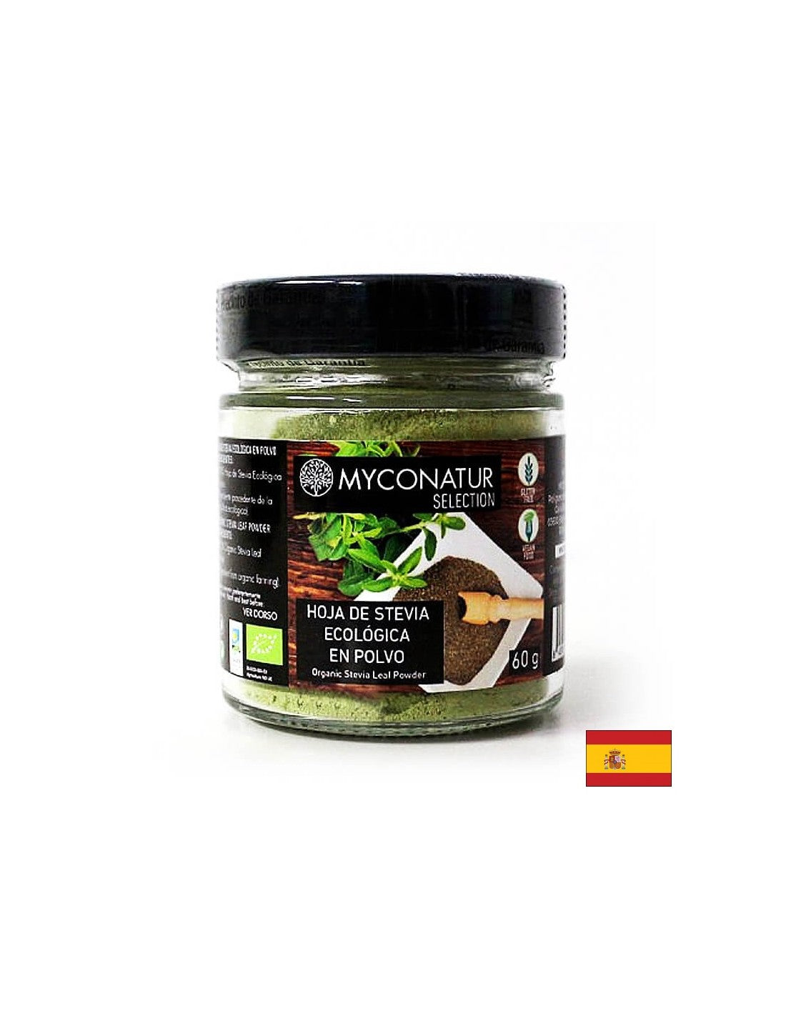 Hoja de stevia, Bio - Bio stevia leaves (pulver), 60 g <tc>Myconatur</tc>