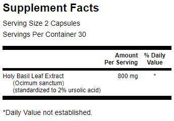 Heiliger Basilikum-Extrakt (Tulsi) 400 mg – 60 Kapseln