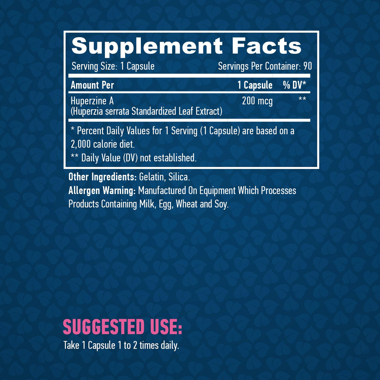 Huperzine A 98 % Extrakt 200 mcg/90 Kapseln