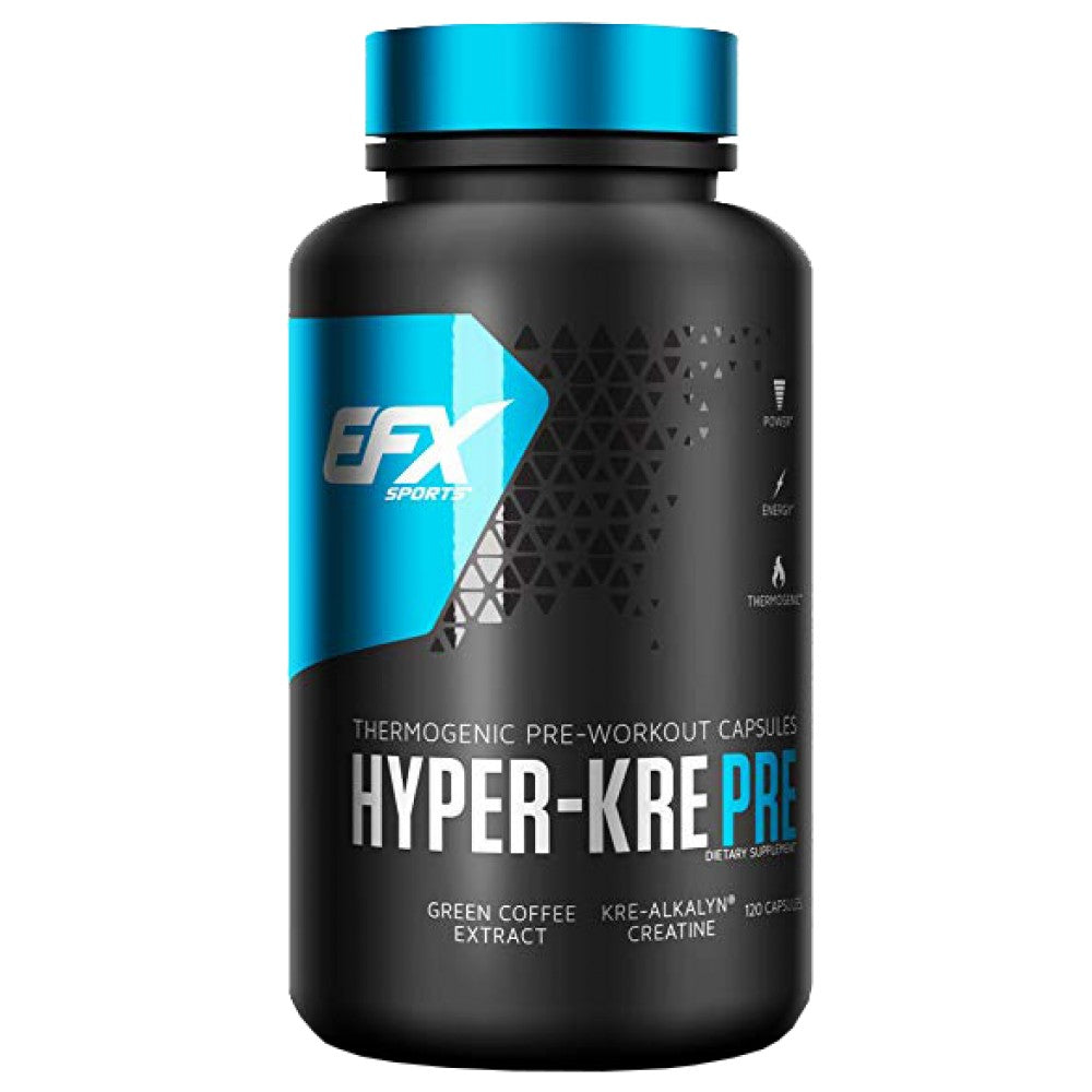 Hyper Kre-Alkalyn PRE/mit Koffein – 120 Kapseln