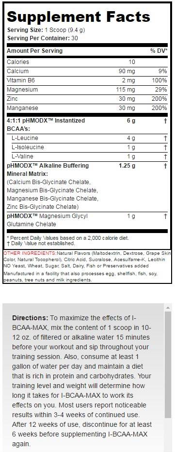 I-BCAA MAX 282 Gramm