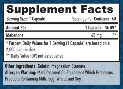 Idebenon 45 mg./60 Kapseln.