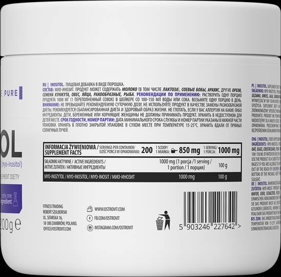 Inositol/Myo-Inositol-Pulver 200 Gramm