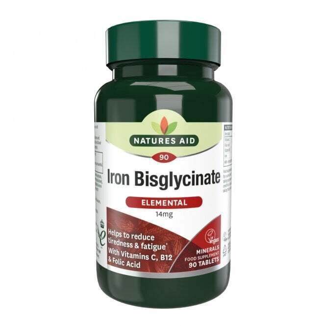 Sanfte Eisenformel (Eisenbisglycinat) 14 mg 90 Tabletten NaturesAid