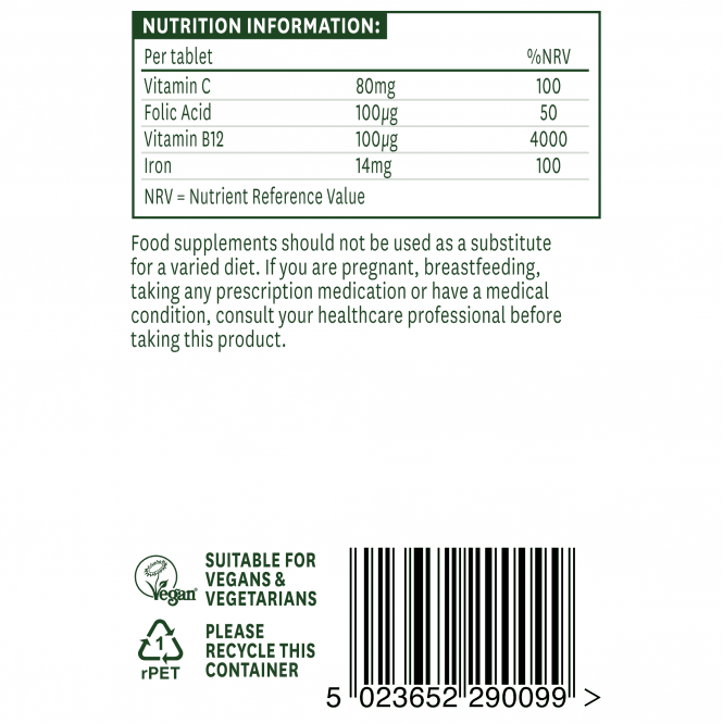 Sanfte Eisenformel (Eisenbisglycinat) 14 mg 90 Tabletten NaturesAid