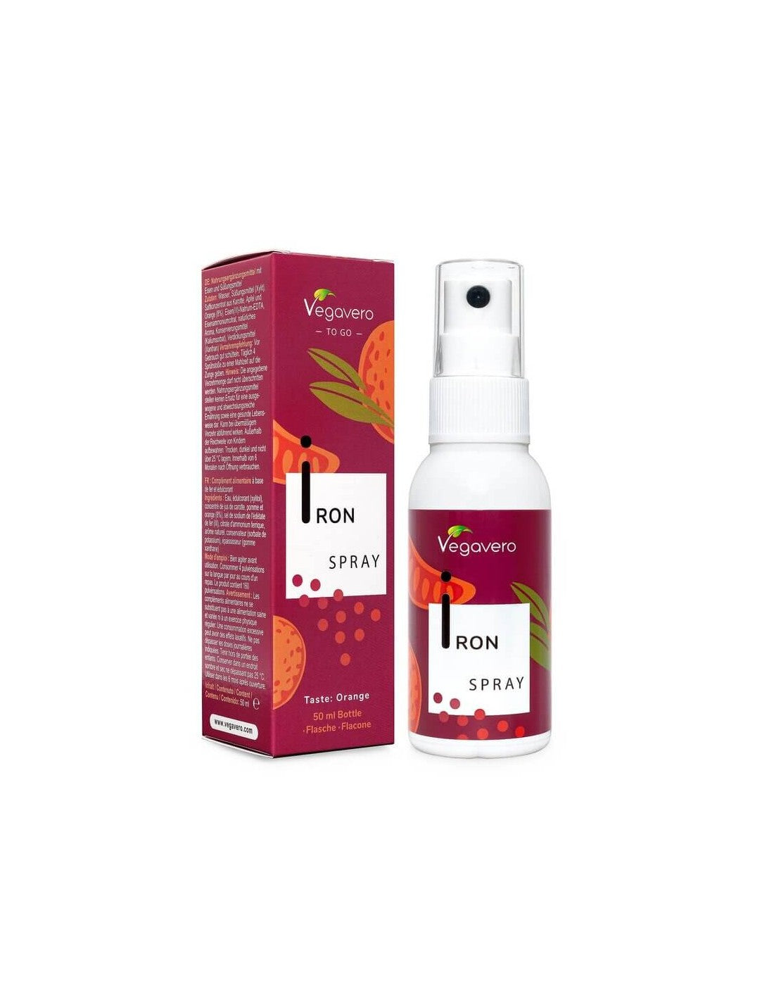 Eisenspray/Mundspray, 50 ml, 100 % vegan <tc>Vegavero</tc>