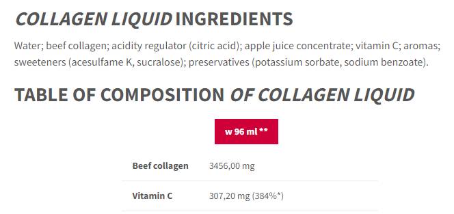 Kollagenflüssigkeit | Hochwertiges Rindfleischkollagen mit Vitamin C - 1000 ml