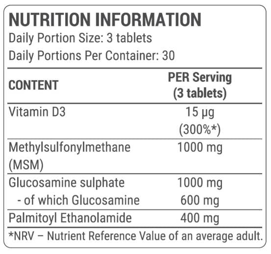 Gemeinsame Unterstützung | Komplette Gelenkformel – 90 Tabletten