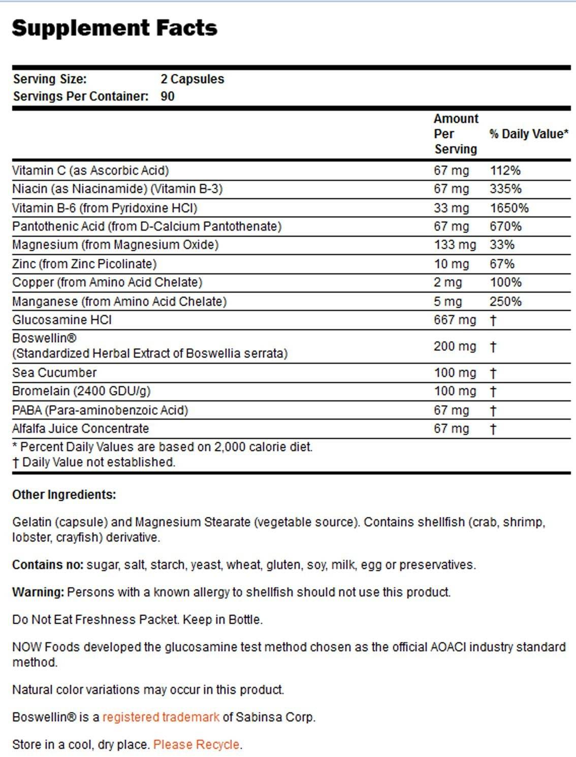 Gemeinsame Unterstützung | Mit Glucosamin, Boswellin und Seegurke – 90 Kapseln