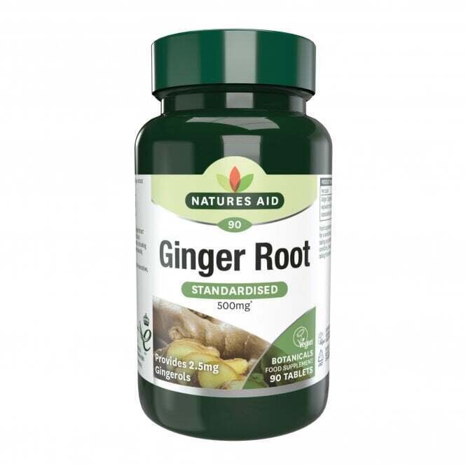 Ingwerwurzel 500 mg 90 Tabletten NaturesAid