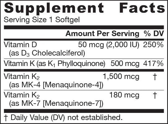 K-Right – Vitamin-K-Komplex – Vitamin K – 60 Kapseln