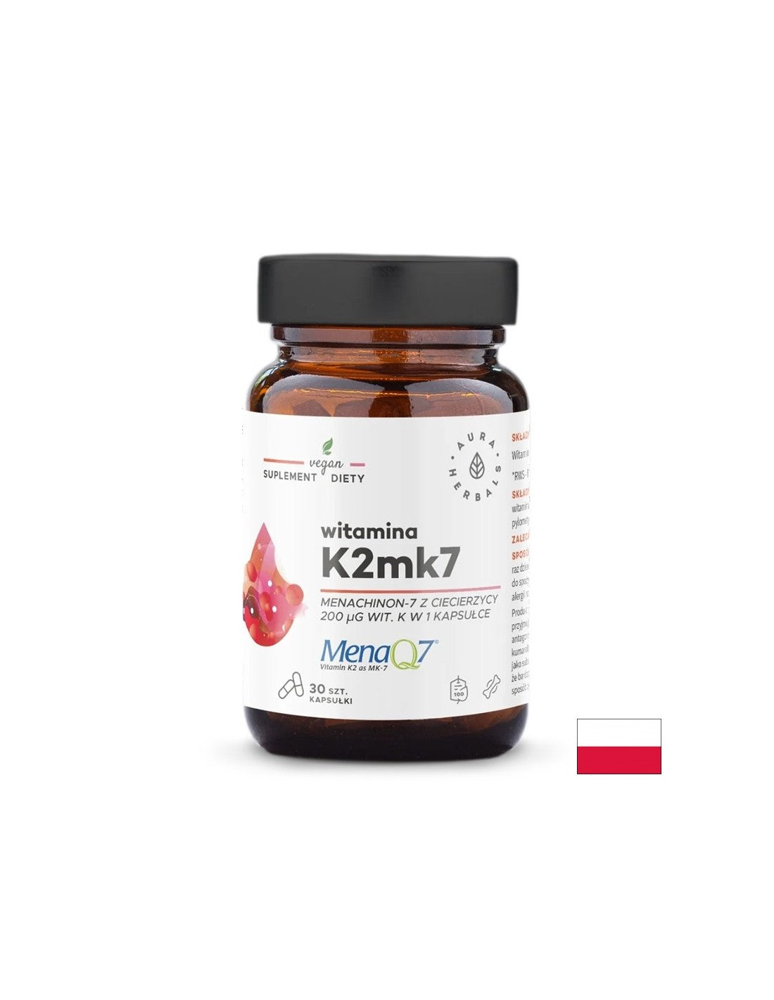 Knochen und Gelenke – Vitamin K2 (MK-7), 200 µg x 30 Kapseln