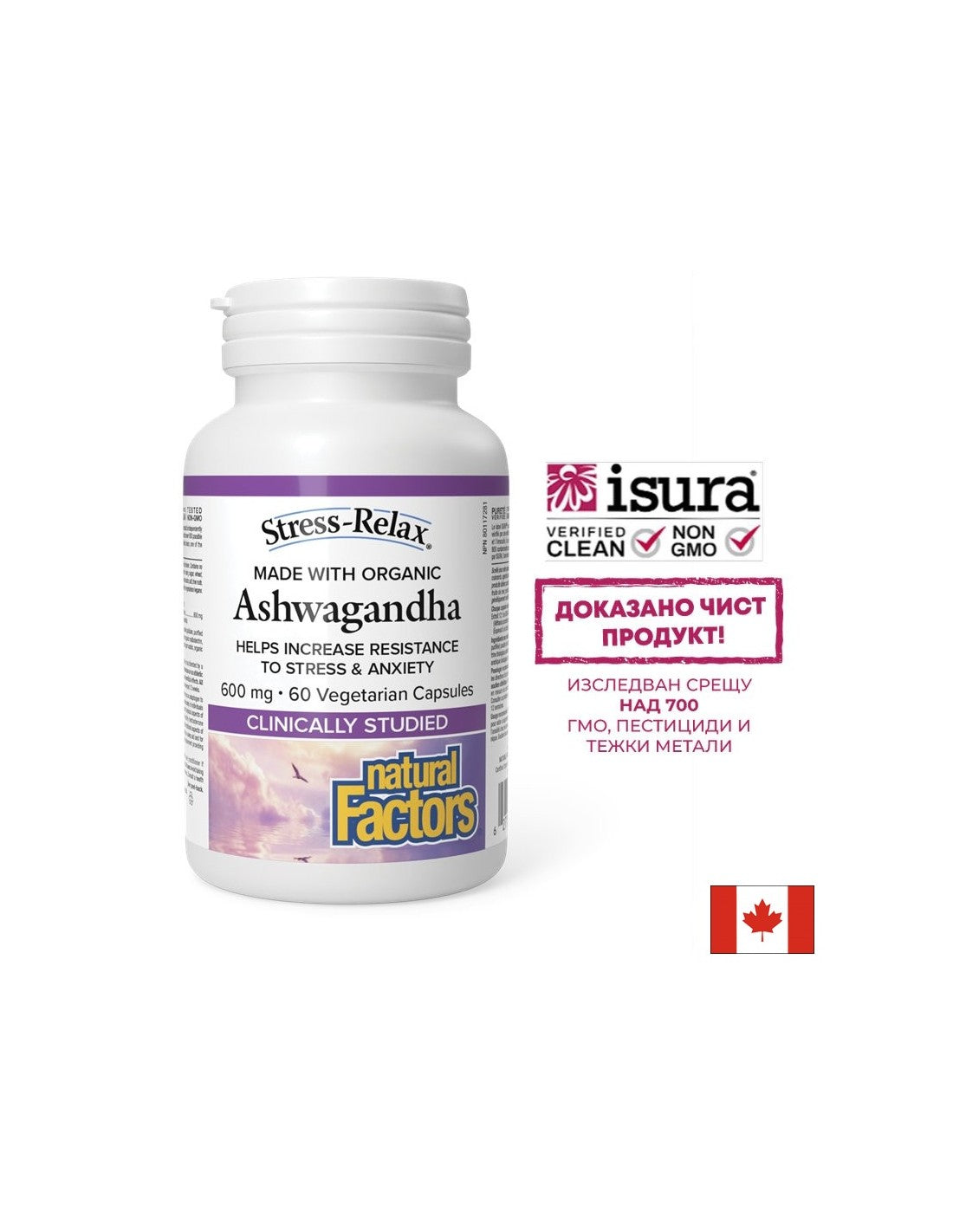 Stress und gute Laune – Ashwagandha KSM-66, 600 mg x 60 V Kapseln