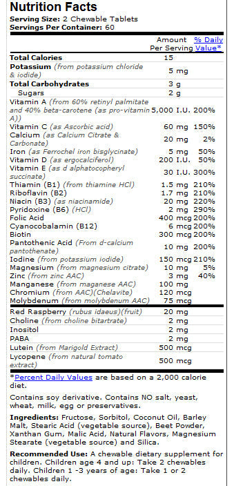 Kid Vits – 120 Kautabletten