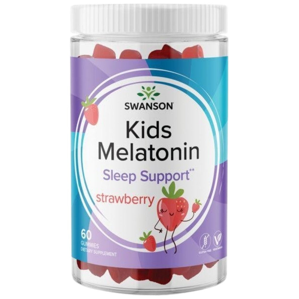 Melatonin-Gummis für Kinder 1 mg | Erdbeere 60 Kautabletten