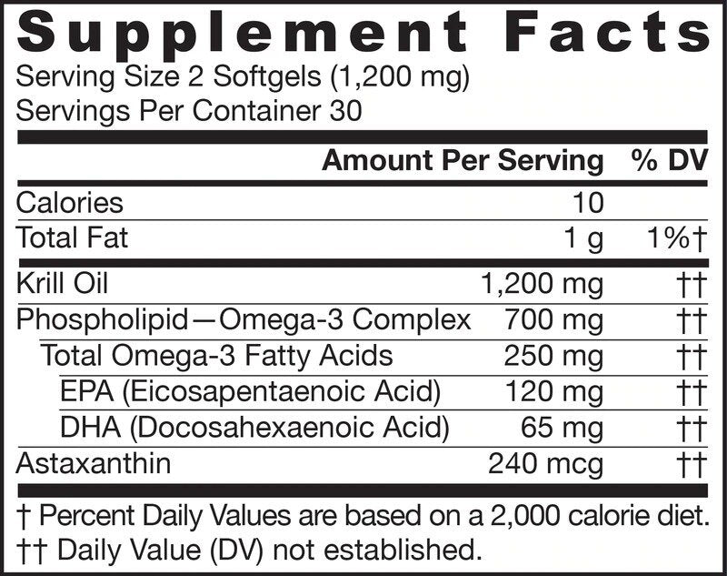 Krillöl 1200 mg – Krillöl 60 Kapseln